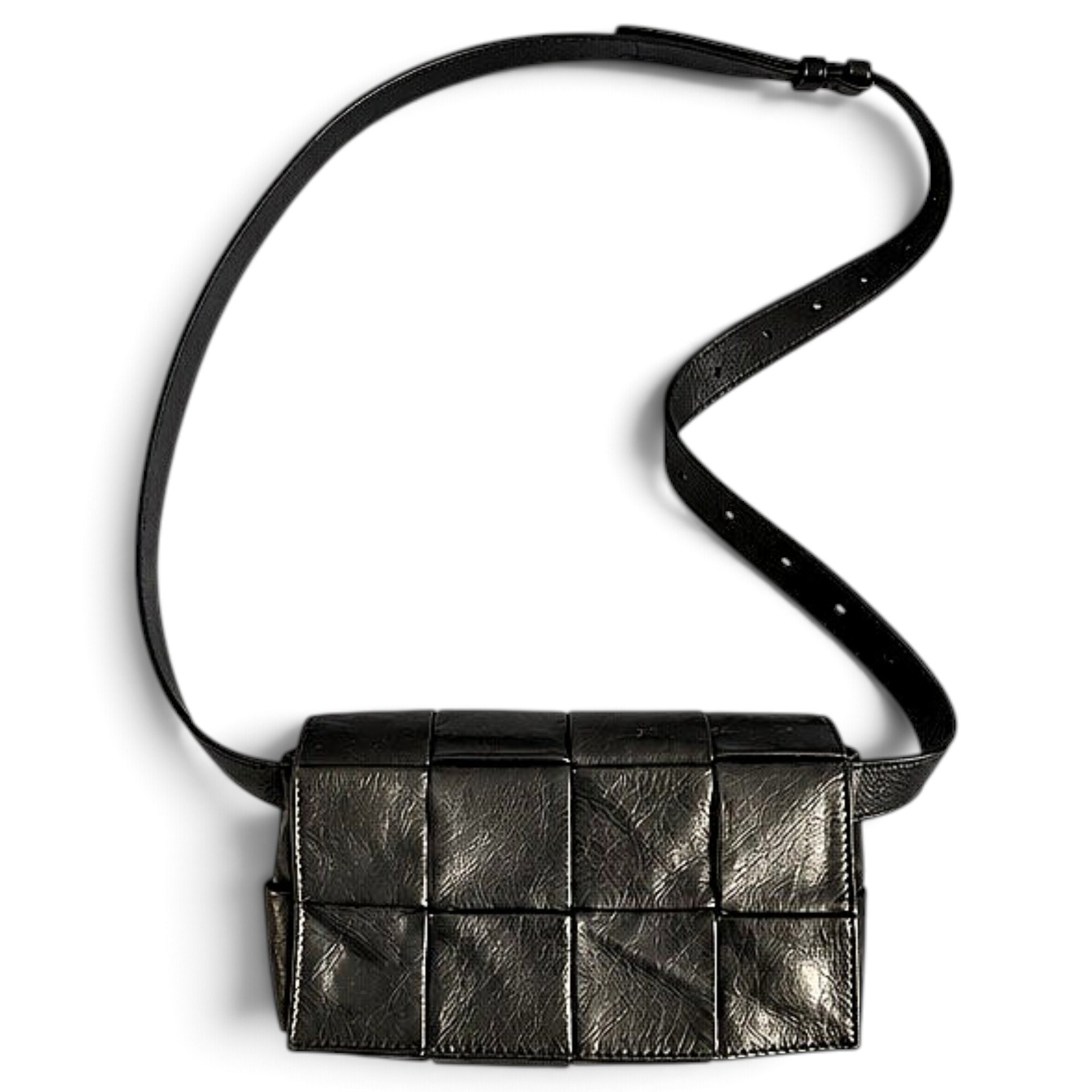 Cassette leather crossbody bag