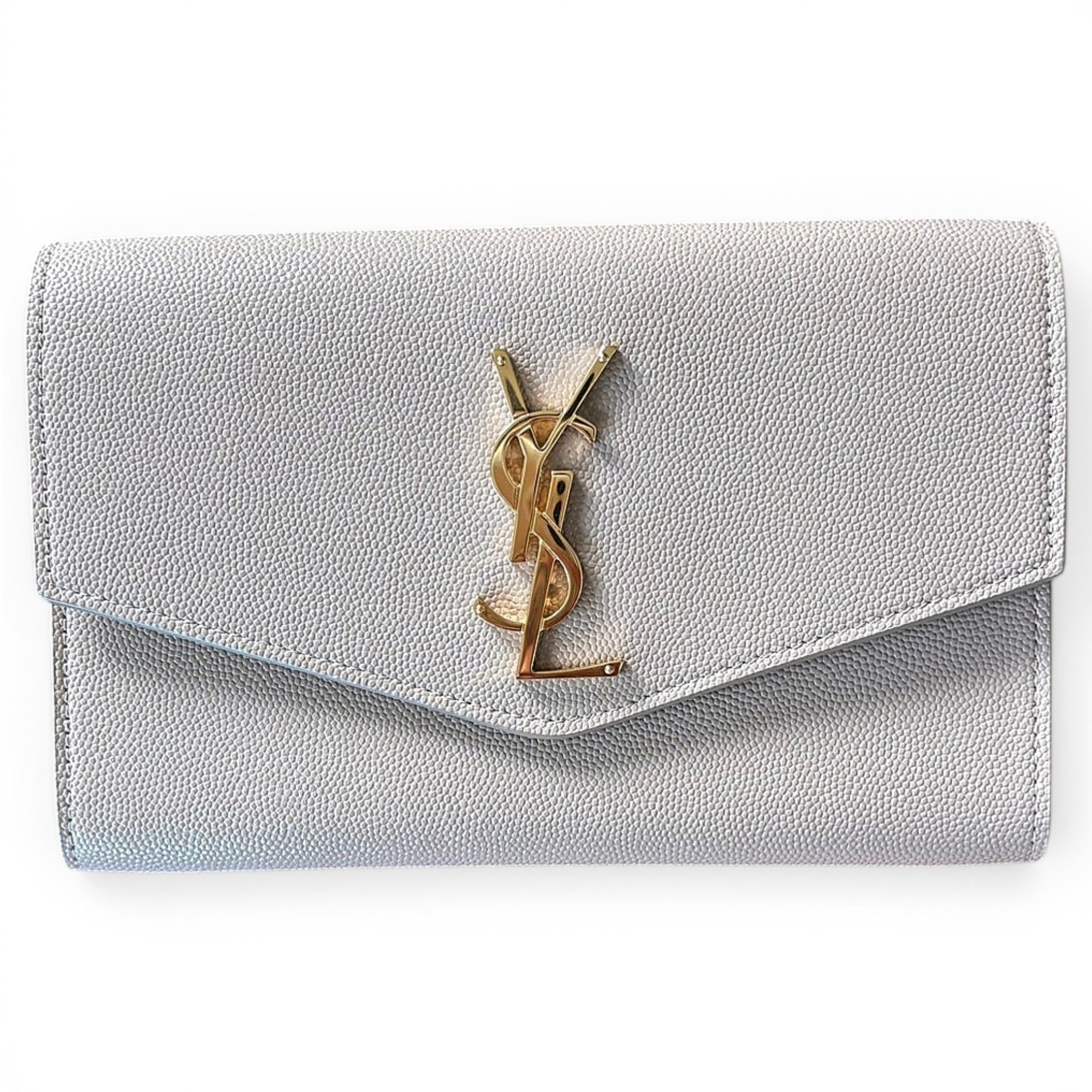 Uptown leather clutch bag