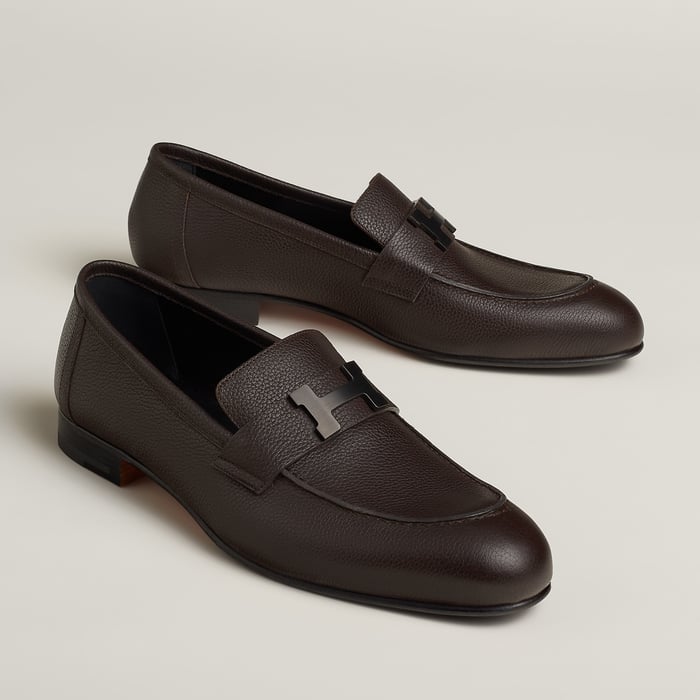 Marron Ébène Mocassim Paris