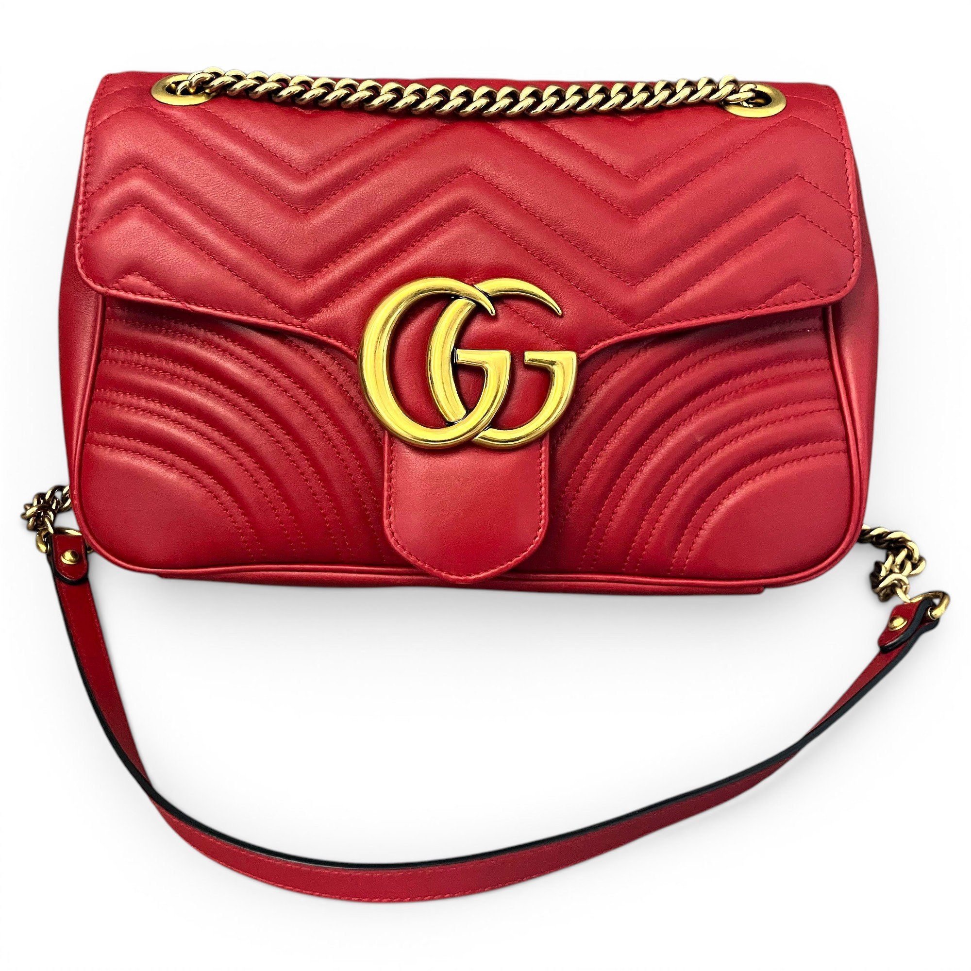 GG Marmont Flap leather handbag