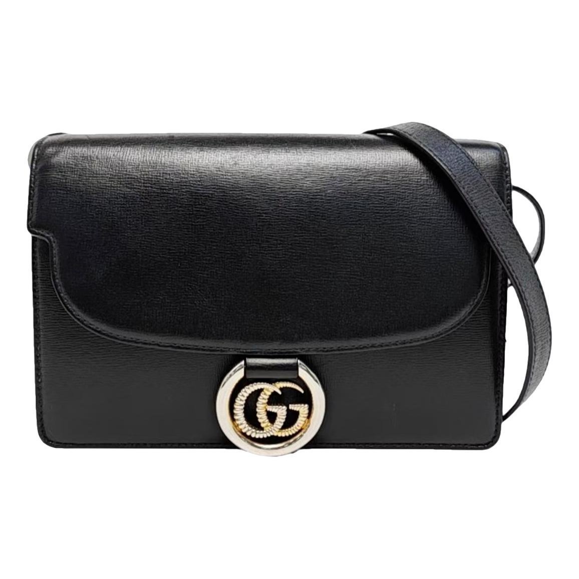 GG Ring leather crossbody bag