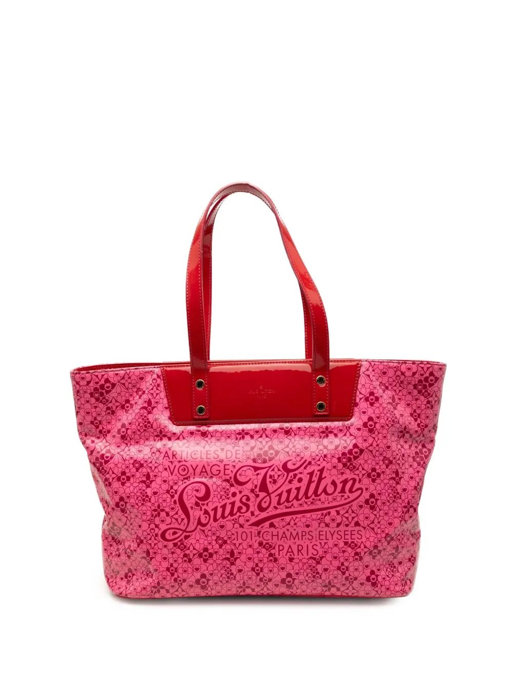 2010 Takashi Murakami Coated Canvas Cosmic Blossom PM tote bag