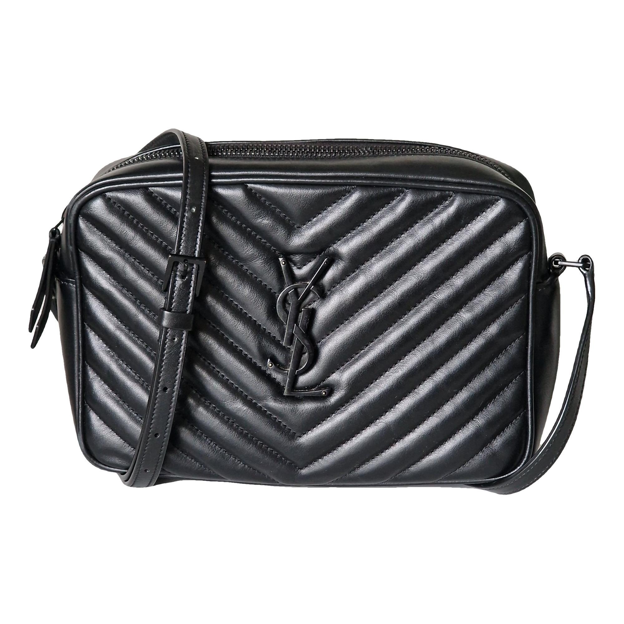 Camera Lou leather crossbody bag