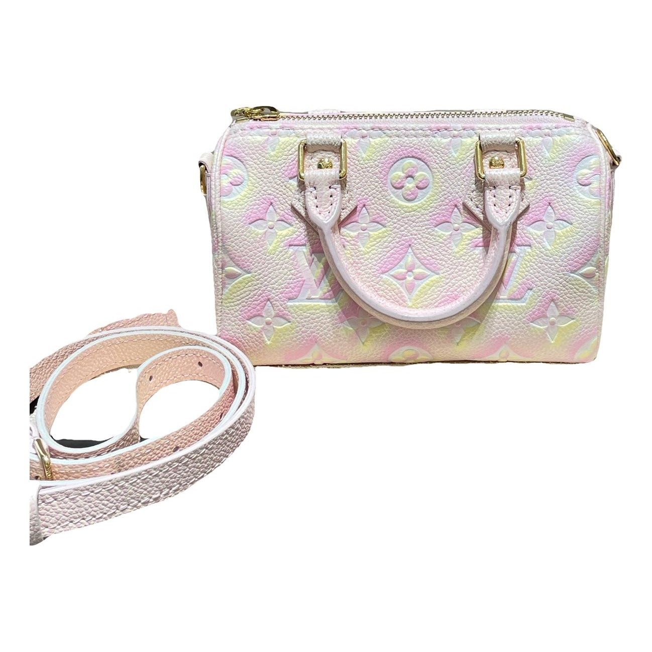 Nano Speedy / Mini HL leather handbag