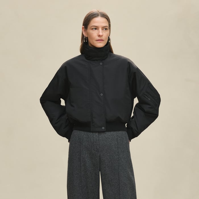 Noir Bomber Jacket