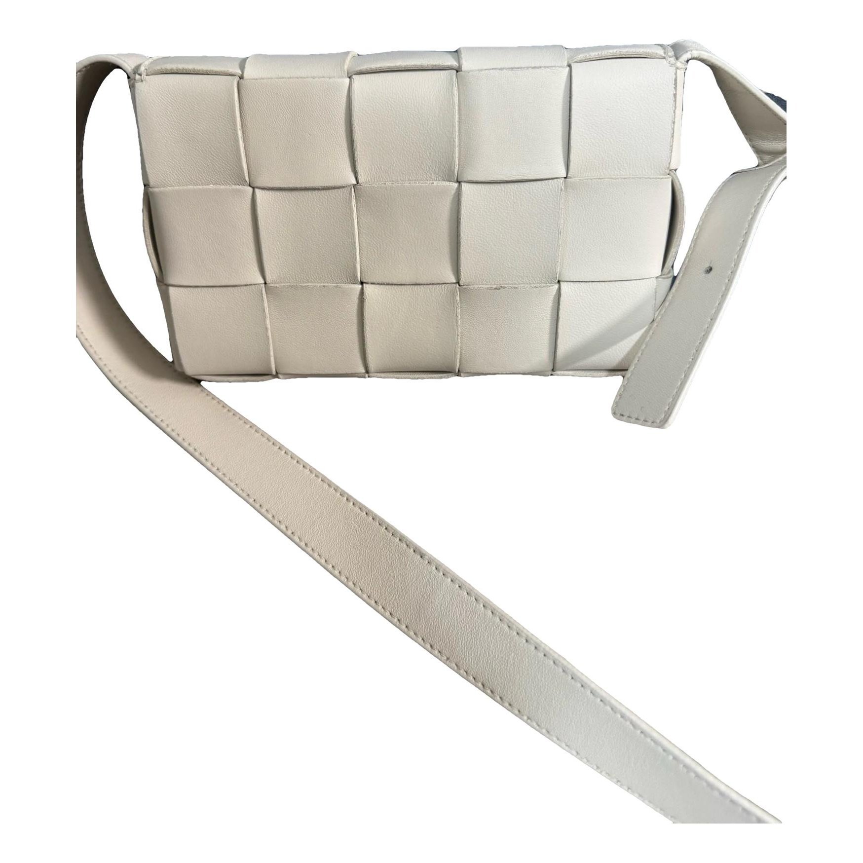 Cassette leather handbag