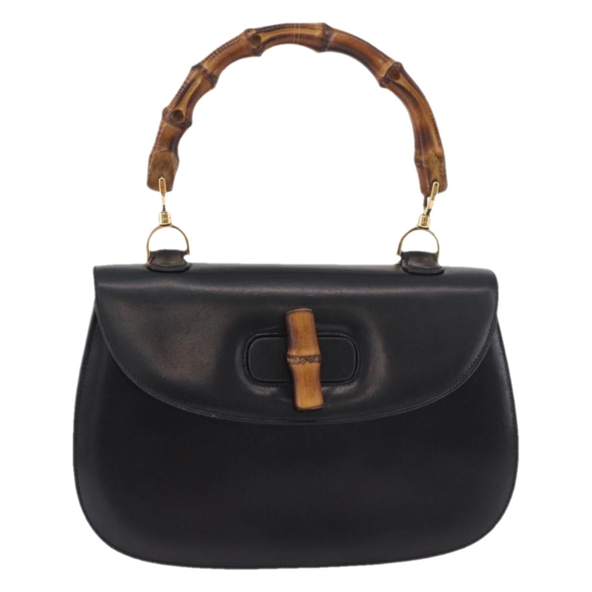 Convertible Bamboo Top Handle leather handbag