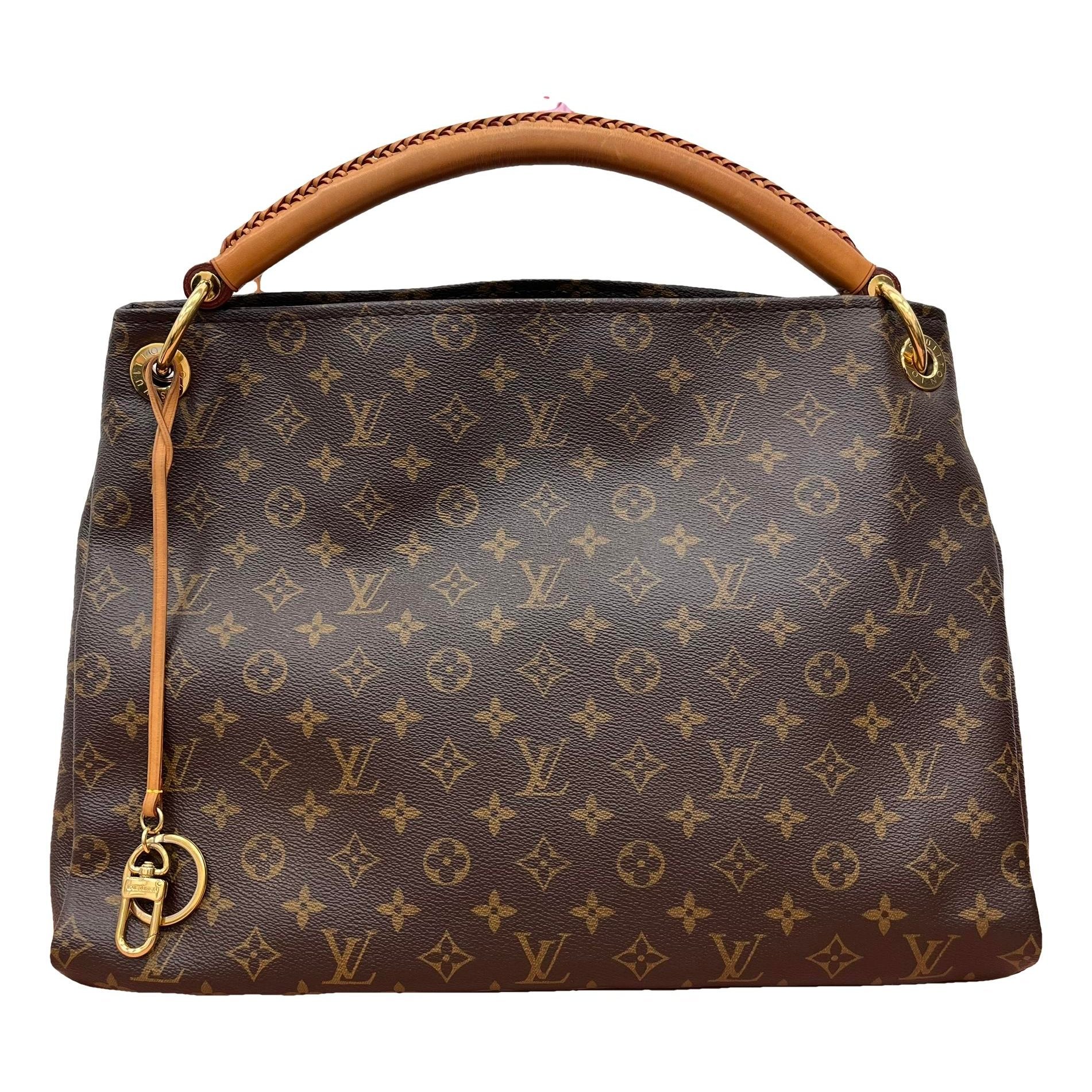 Artsy leather handbag