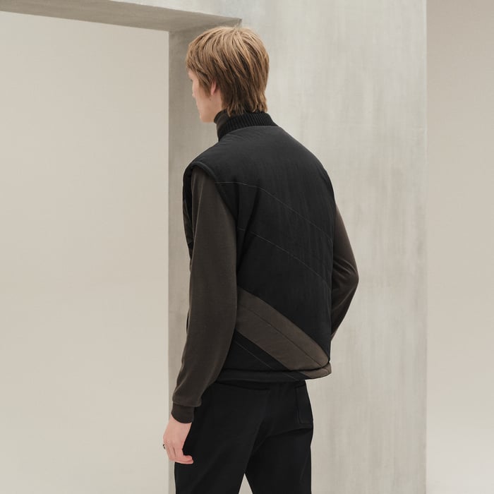 Noir "Casaque" Quilted Vest