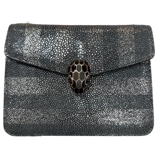 Serpenti leather handbag