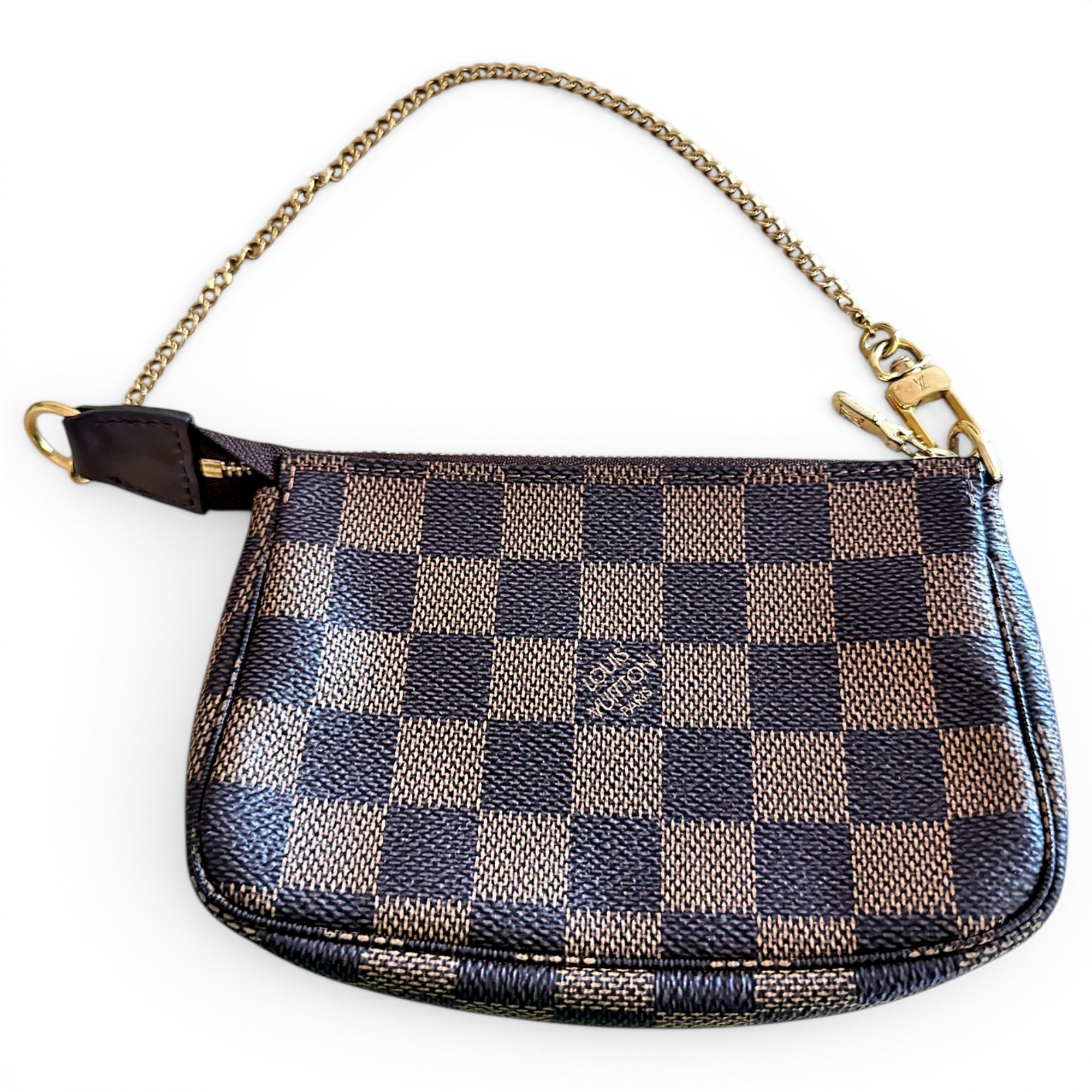 Leather clutch bag