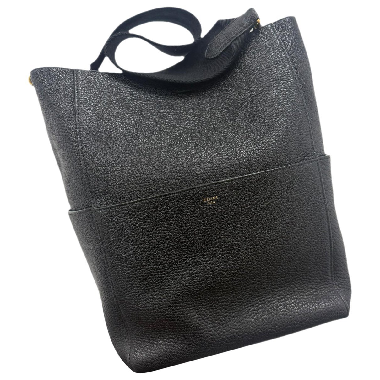 Seau Sangle leather handbag