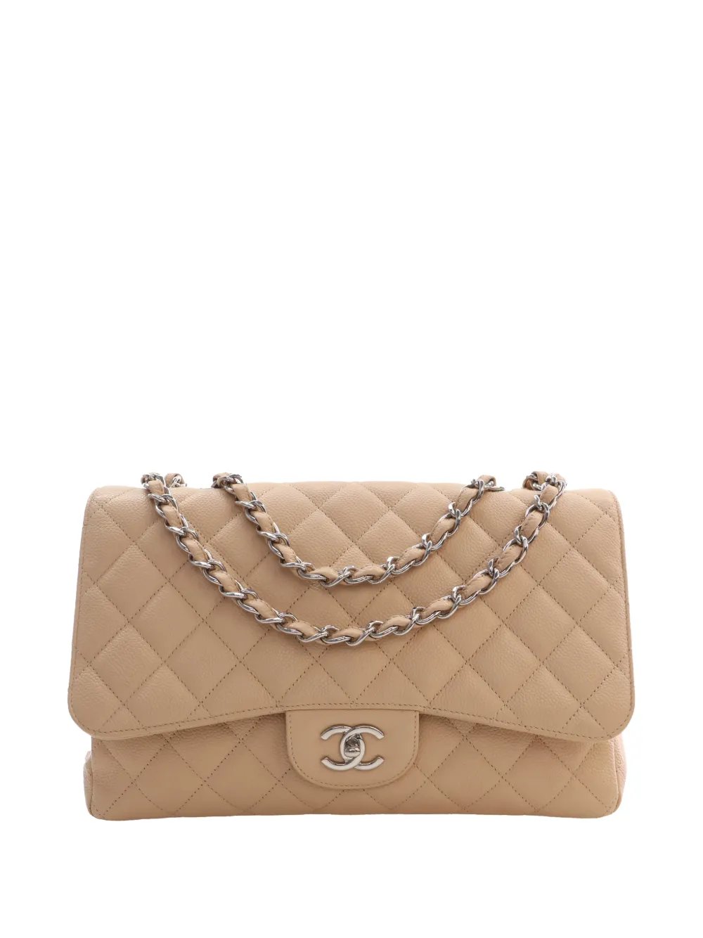 2009-2010 Jumbo Classic Caviar Single Flap shoulder bag