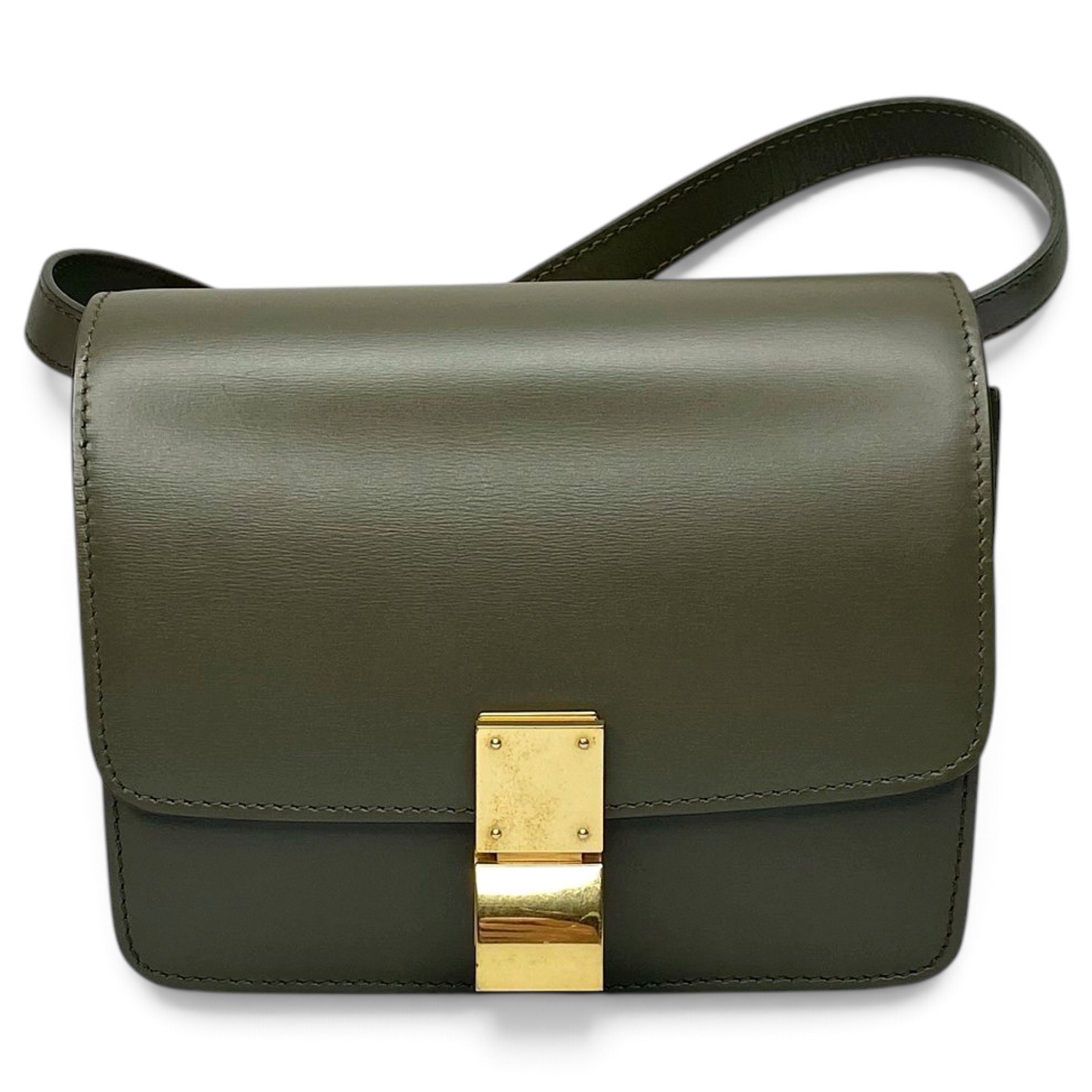 Classic leather crossbody bag