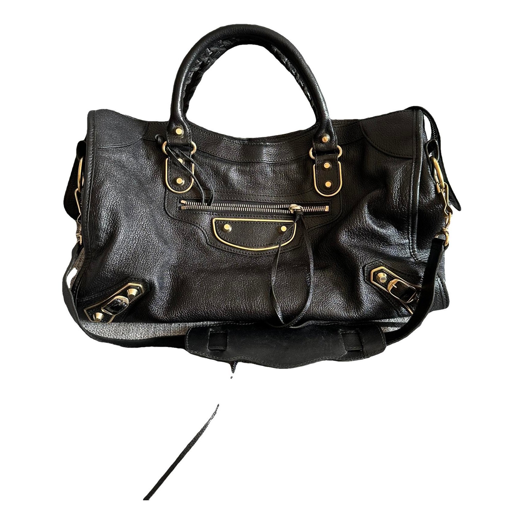 Classic Metalic leather handbag