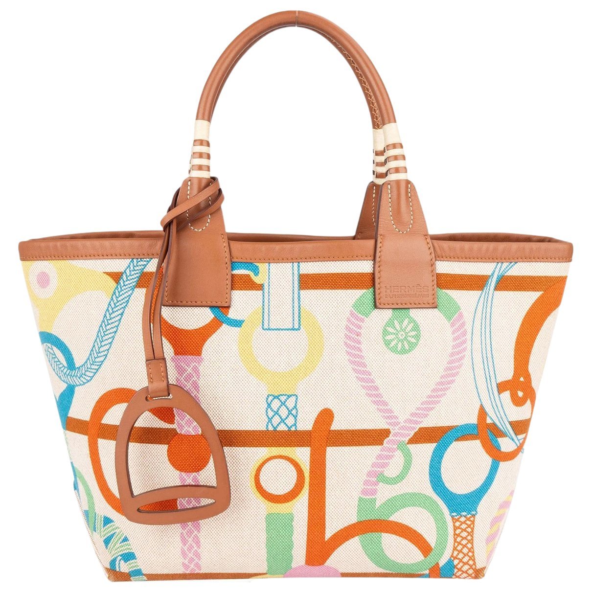H leather handbag