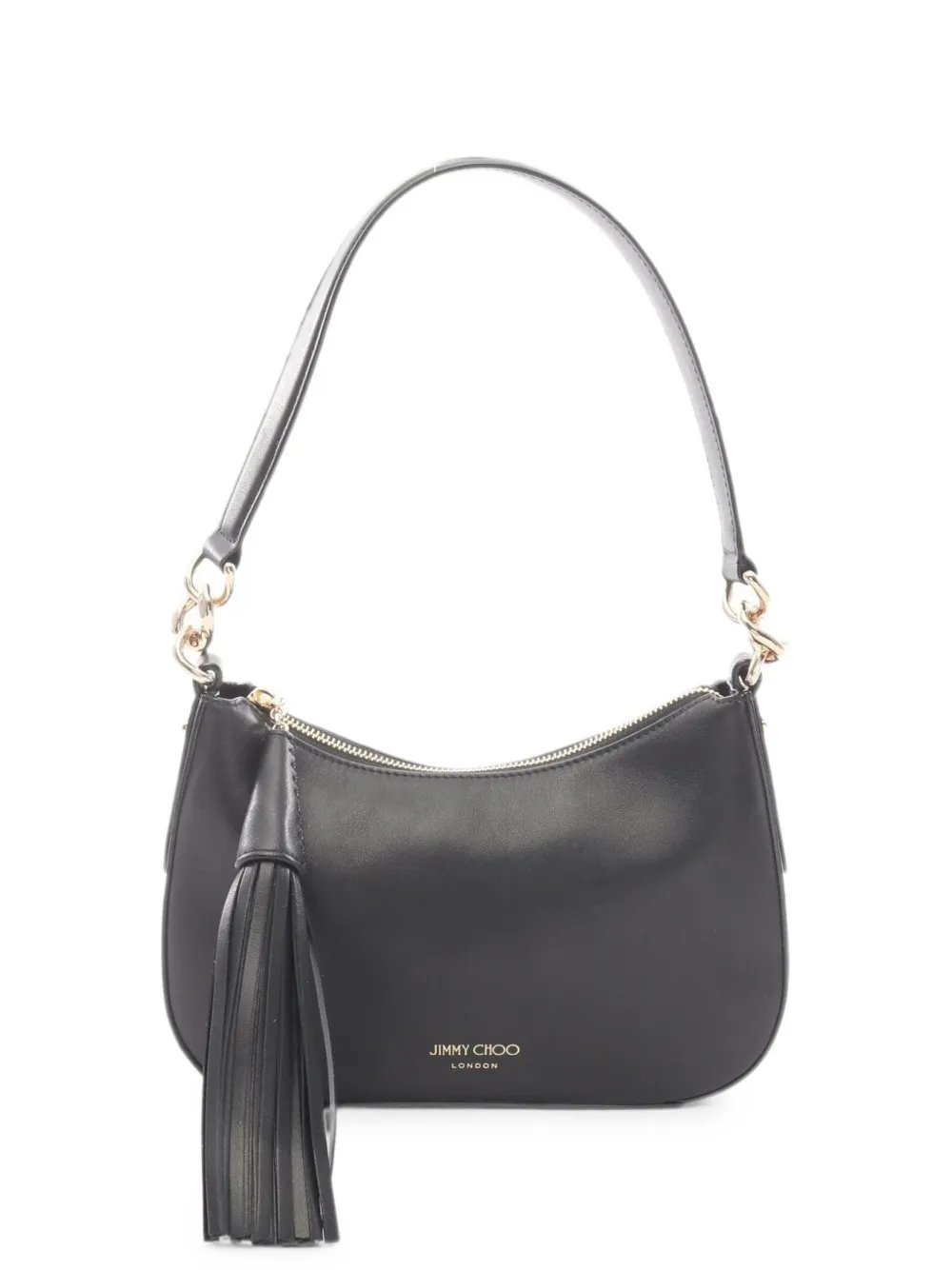 Jimmy Choo 2010s leather tassel shoulder bag