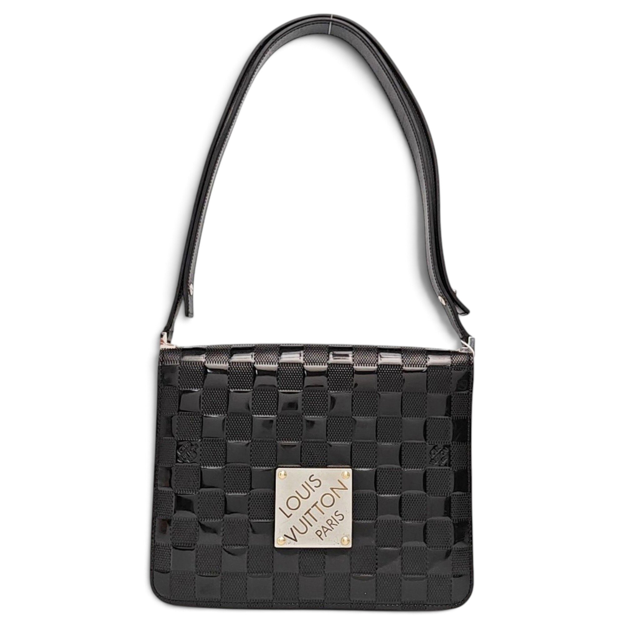 Patent leather handbag