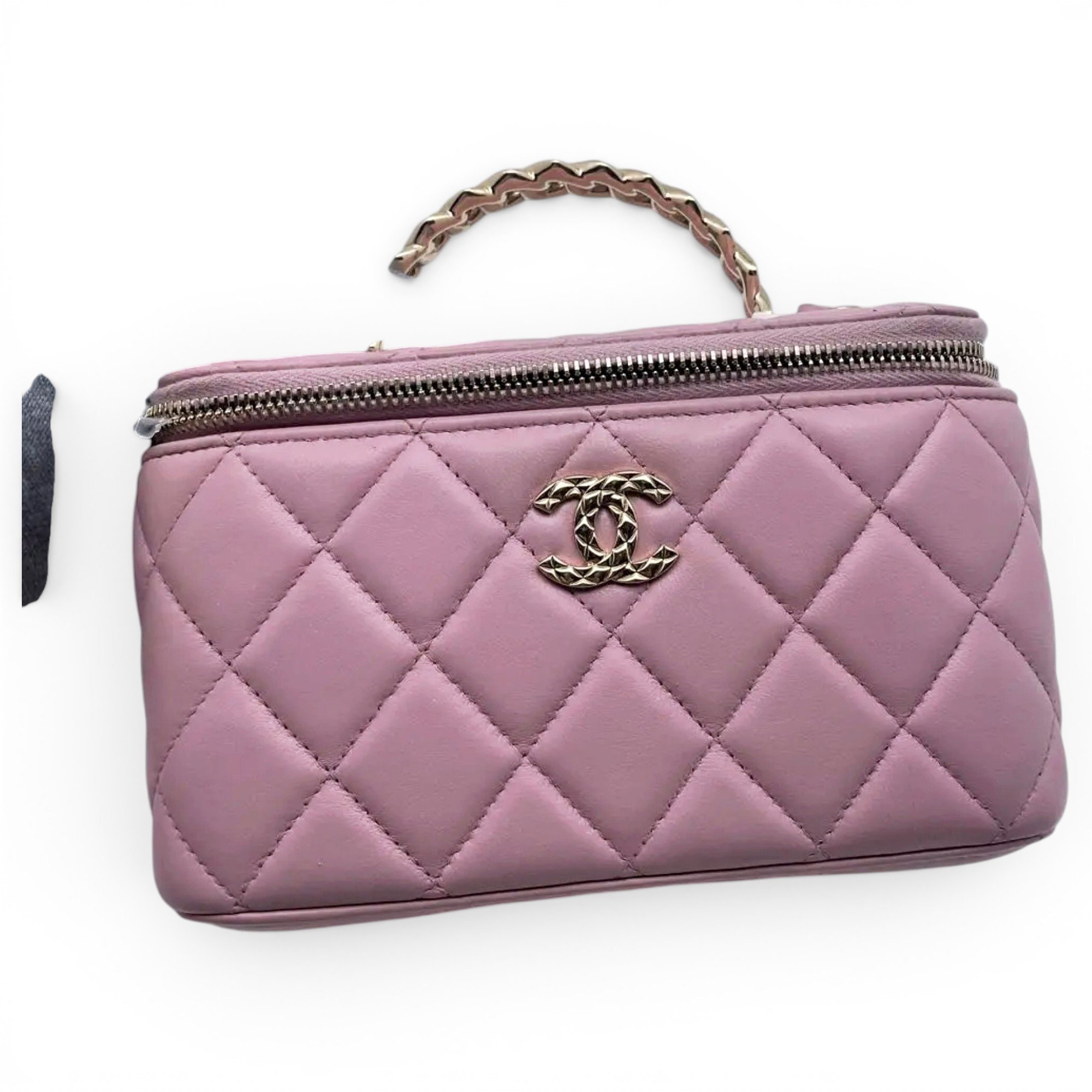 Vanity leather handbag