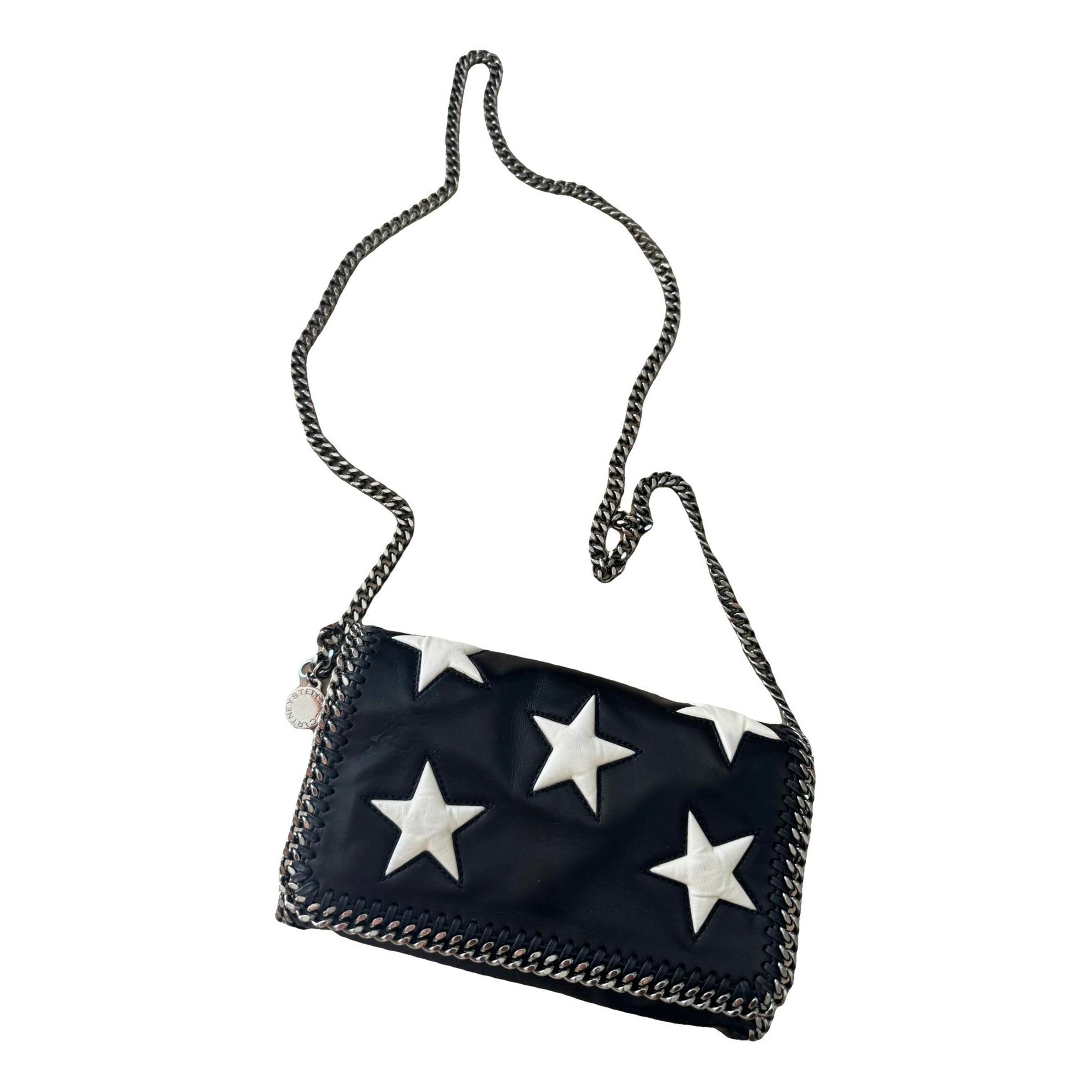 Stella Star vegan leather clutch bag