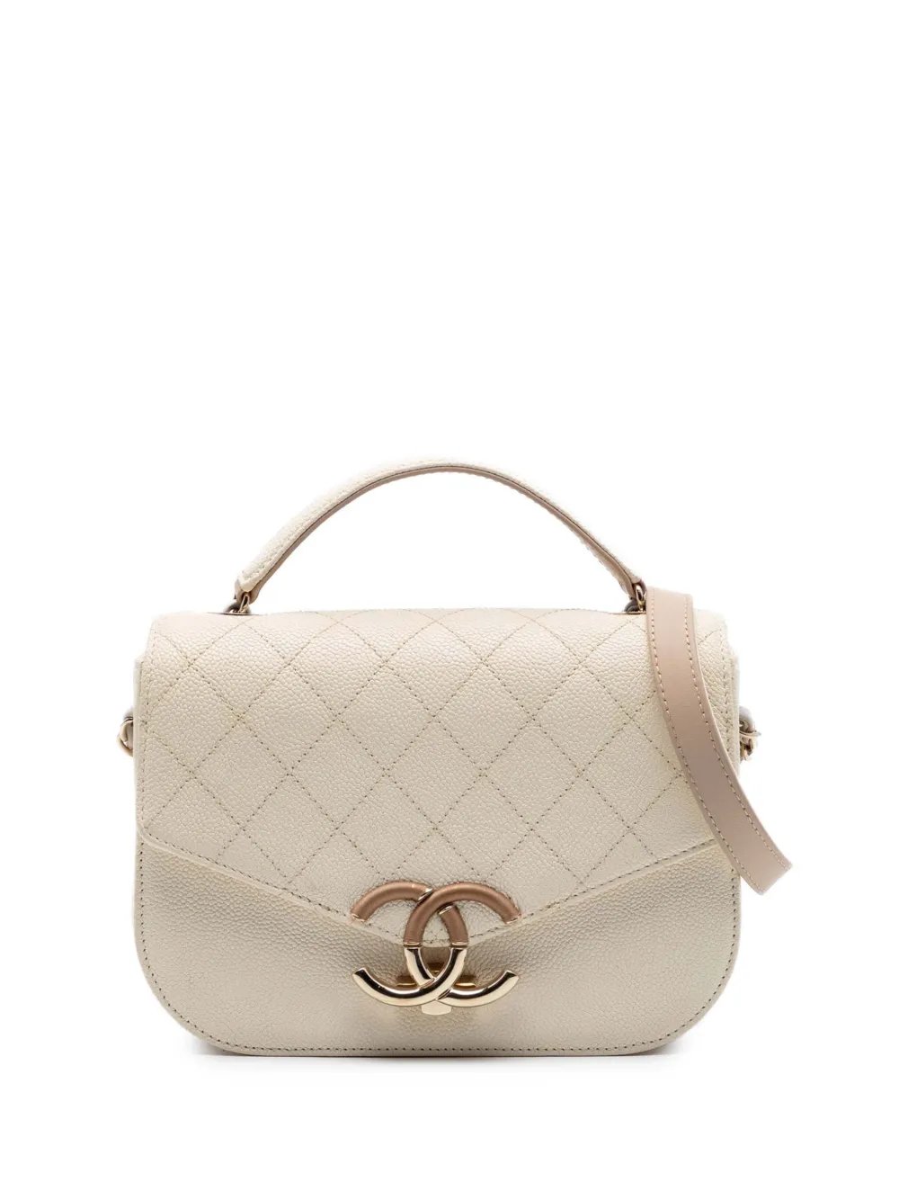 2018 Small Caviar Paris Cuba Thread Around Flap satchel