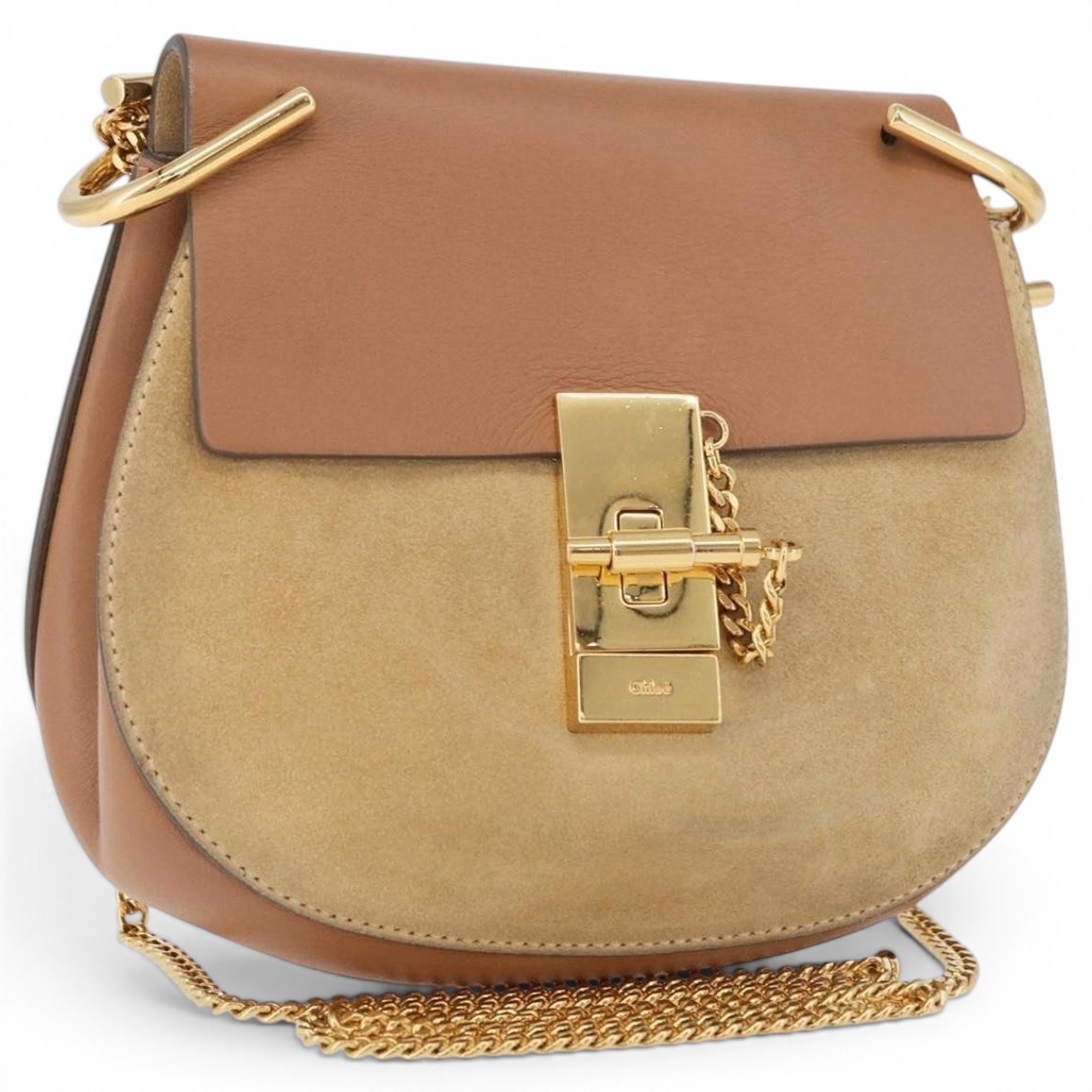 Drew leather handbag