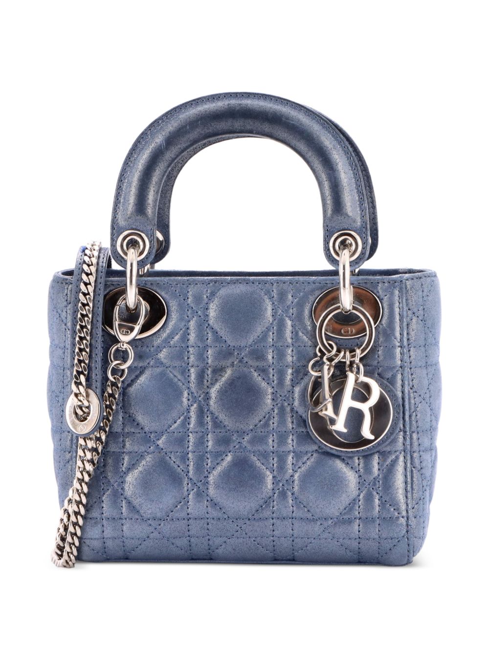 Lady Dior Chain Bag Cannage Quilt Iridescent Leather Mini satchel