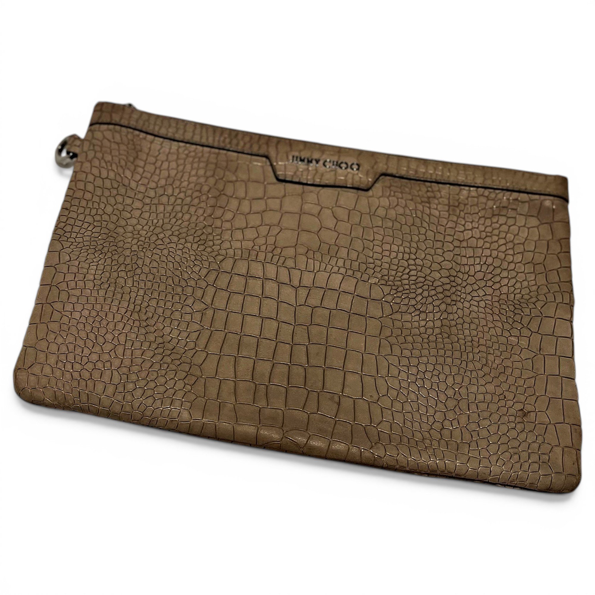 Leather clutch bag