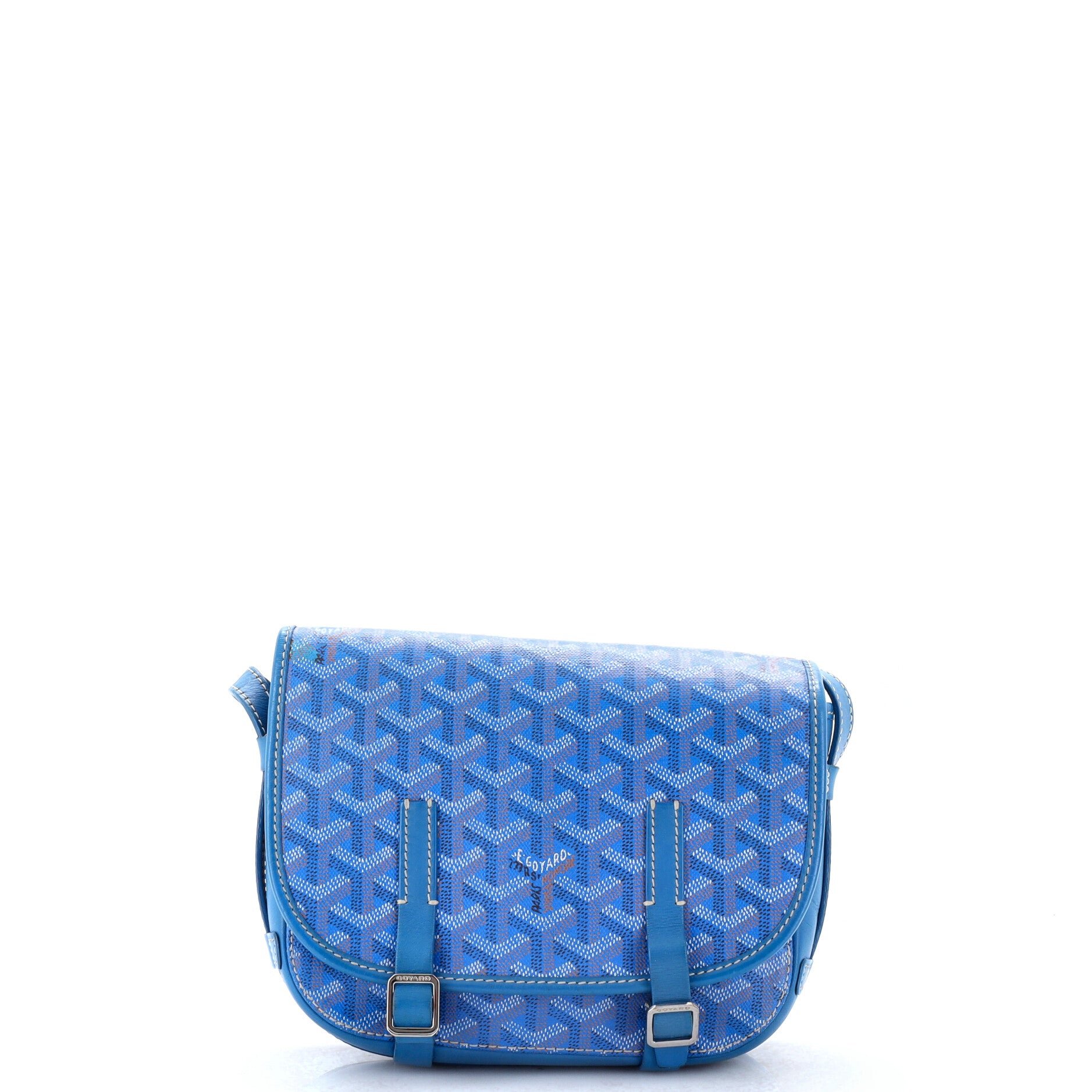 Belvedere Messenger Bag Coated Canvas with Leather PM