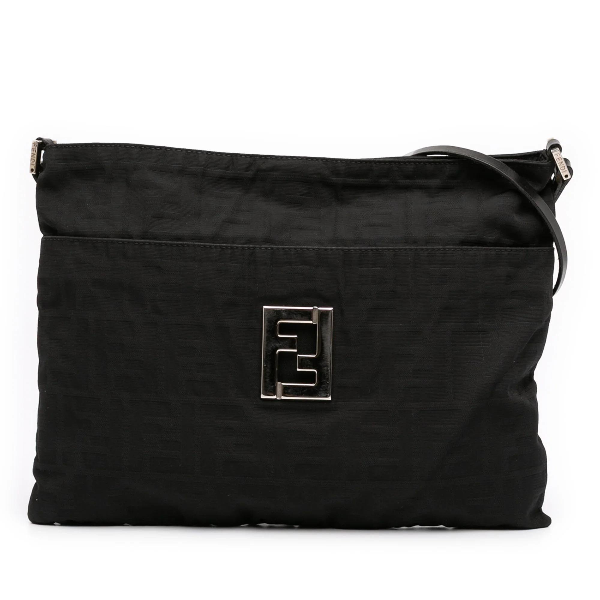 Pocket leather handbag