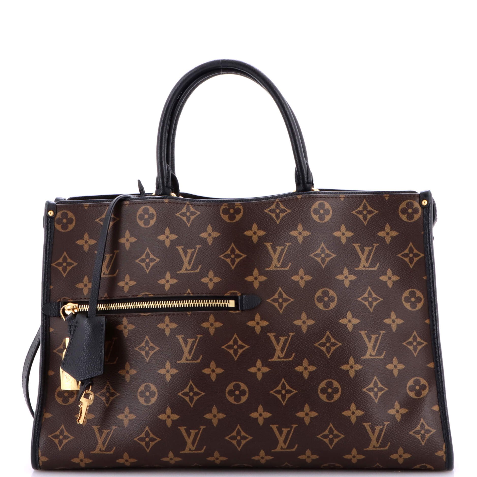 Popincourt NM Handbag Monogram Canvas with Leather MM
