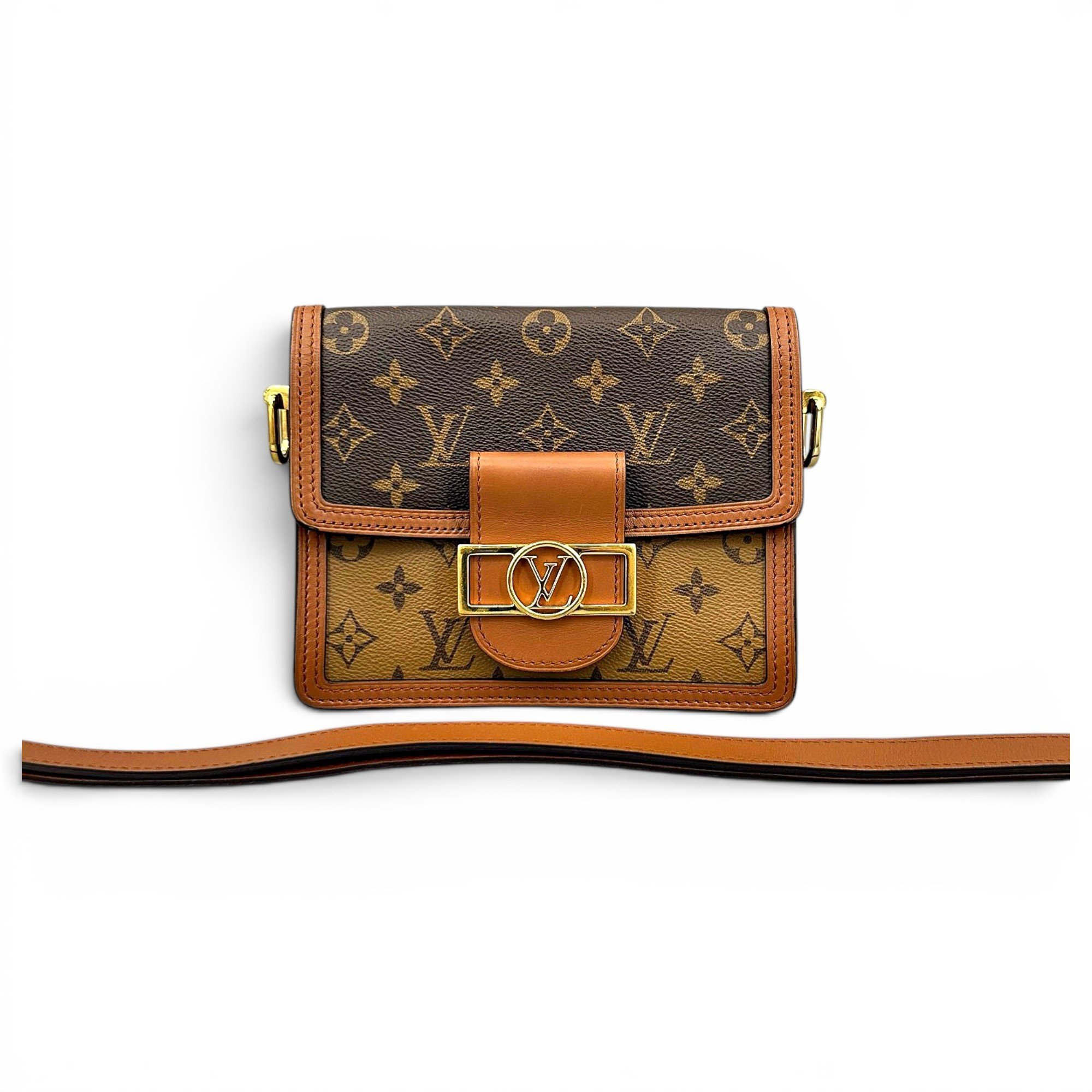 Dauphine leather handbag