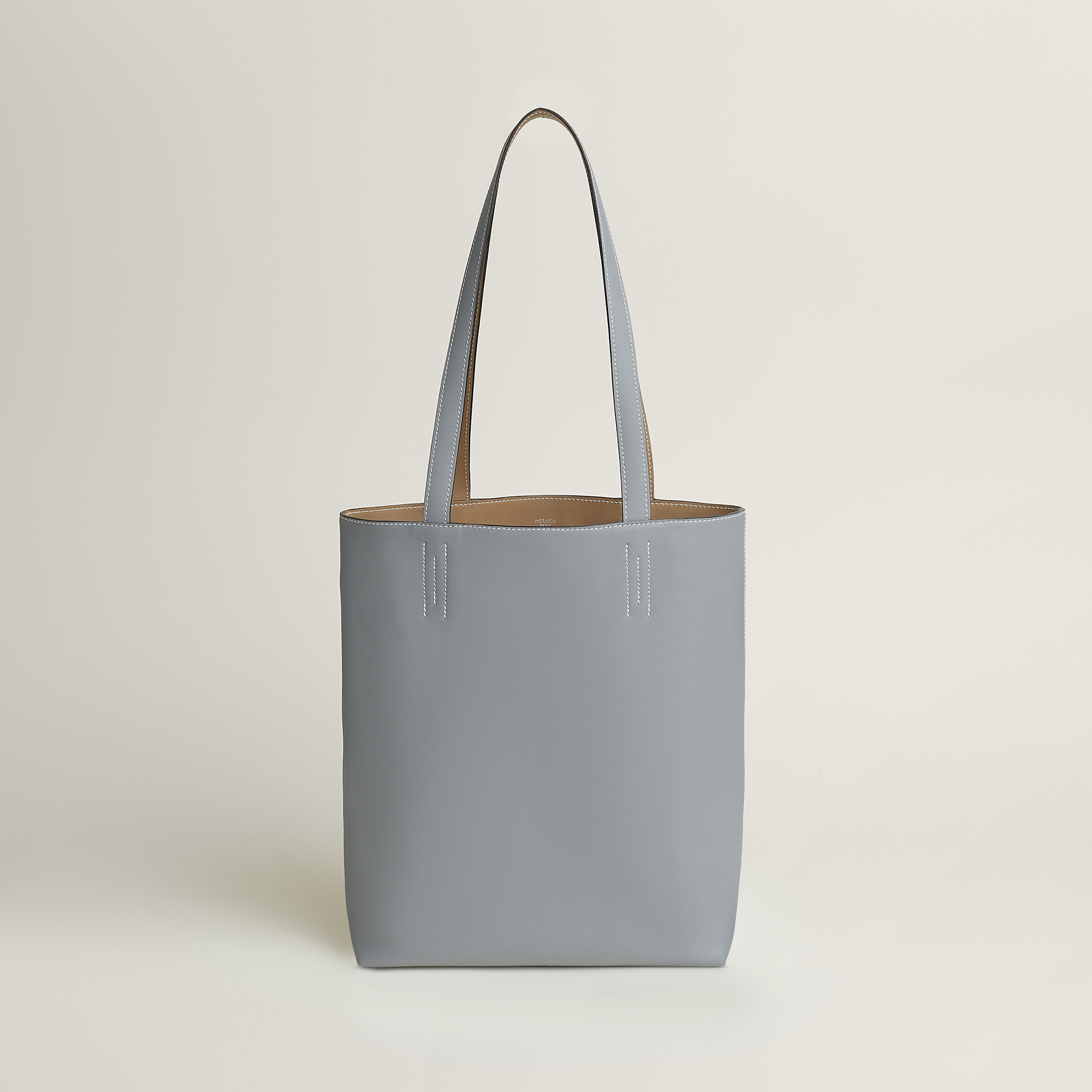 Hermès Neo Double Sens 35 bicolor bag Gold/nata Swift