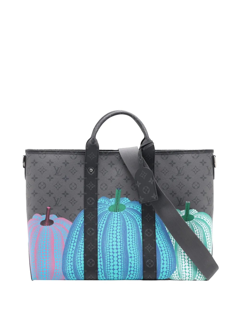 2021-2026 Yayoi Kusama Monogram Eclipse Reverse Pumpkin Weekend Tote satchel