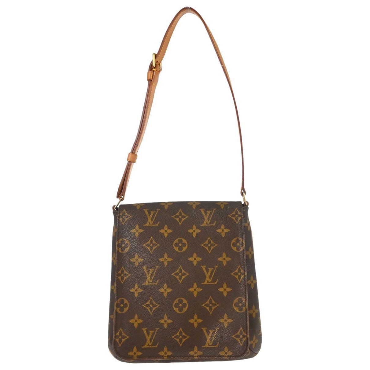 Musette cloth handbag