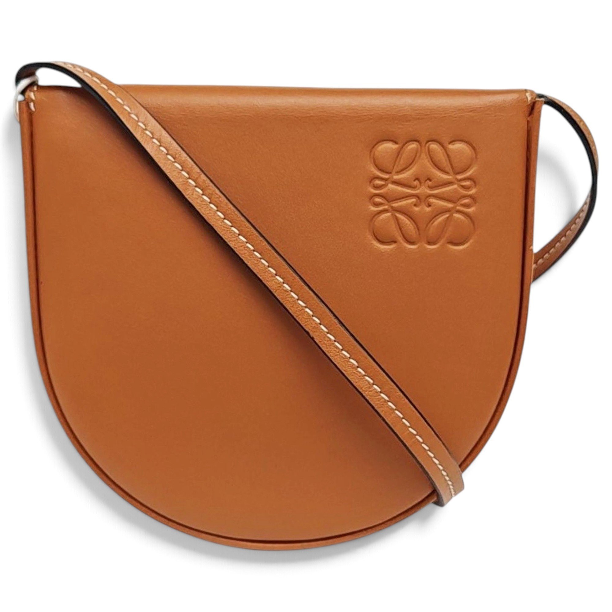 Heel leather handbag