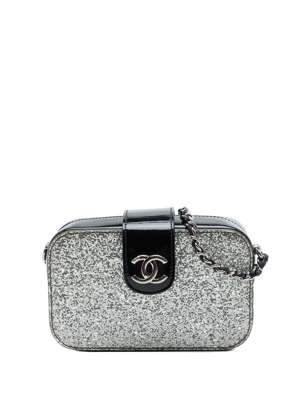 2018 Glitter Patent Evening On The Moon Camera Case crossbody bag