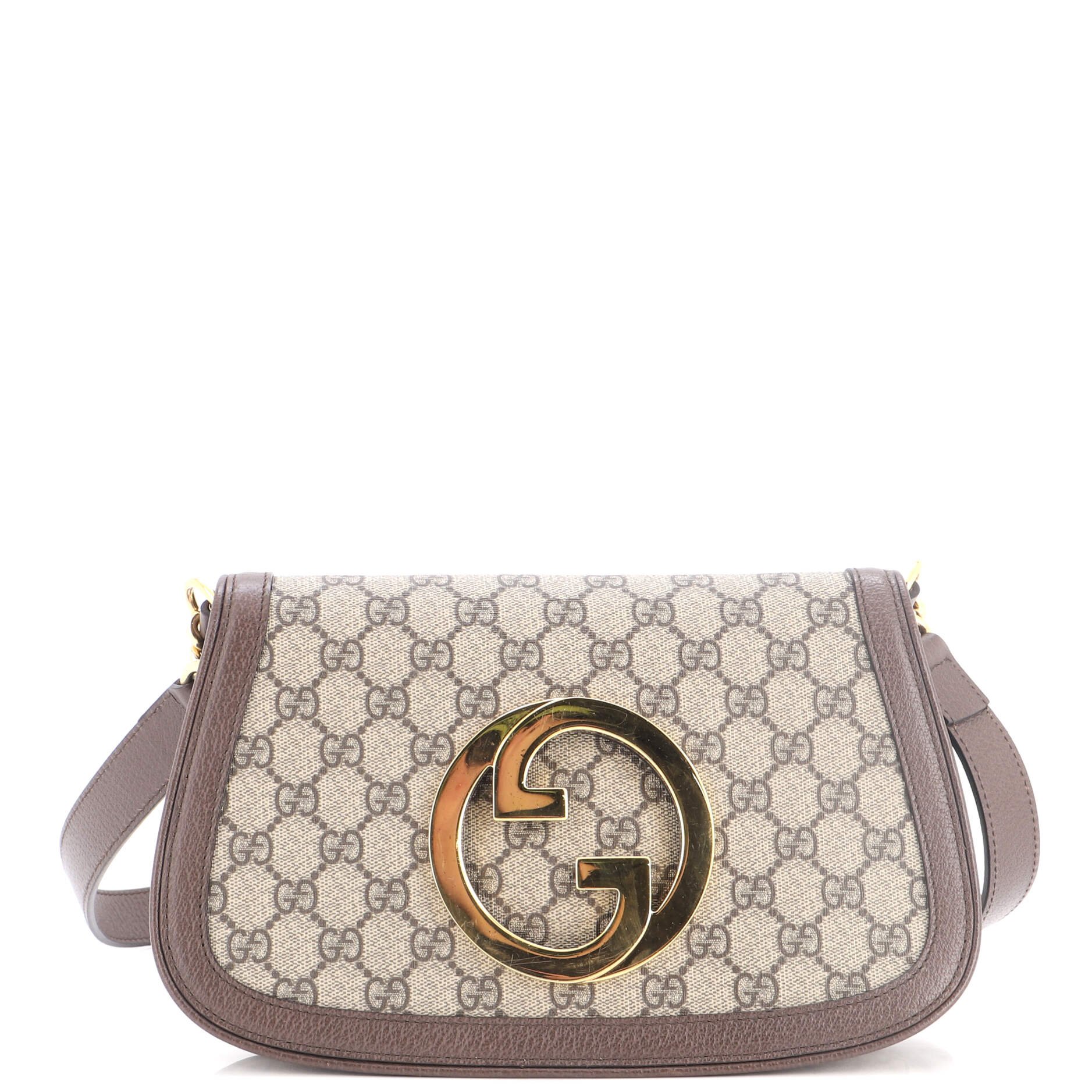 Blondie NM Chain Flap Bag GG Coated Canvas Small