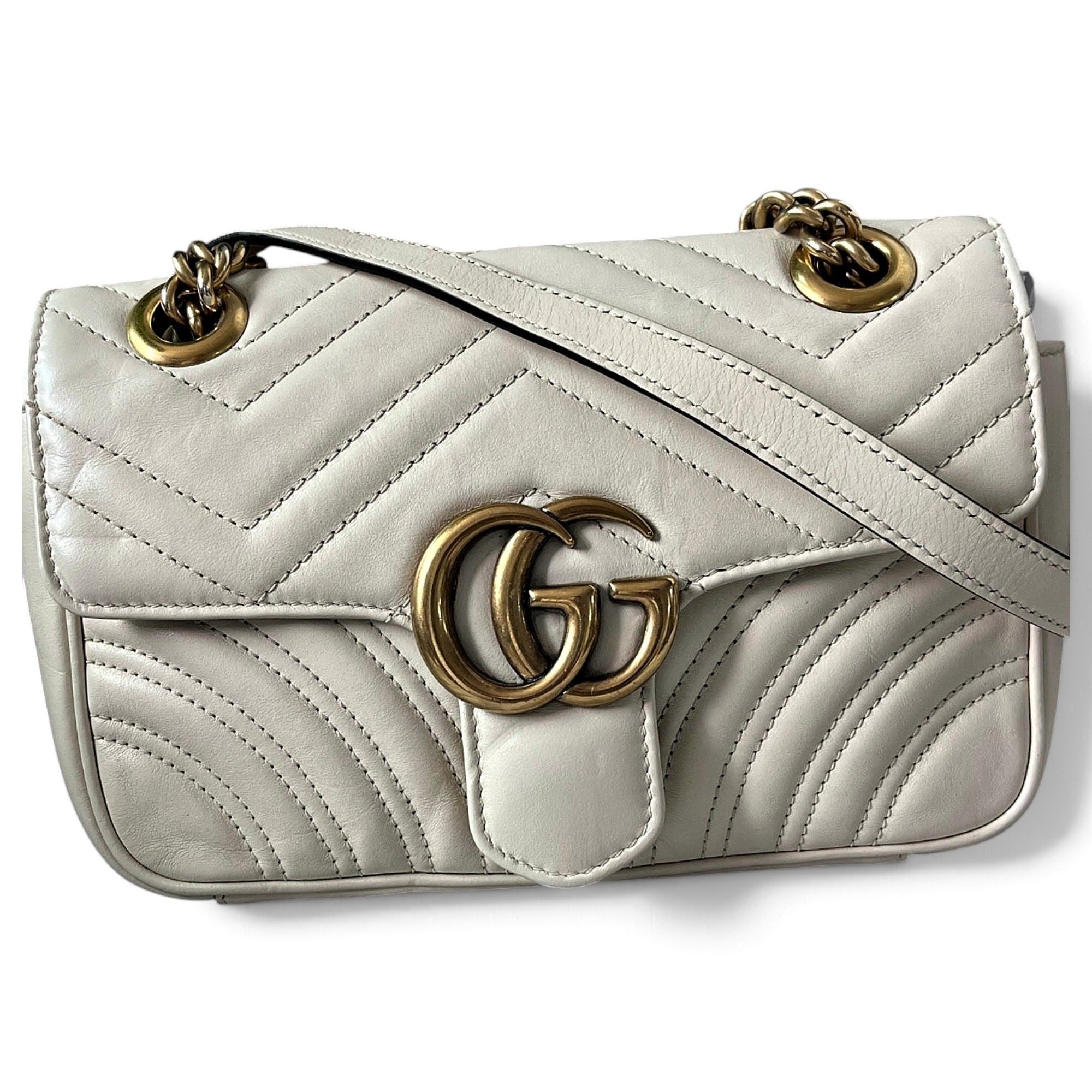GG Marmont Flap leather handbag
