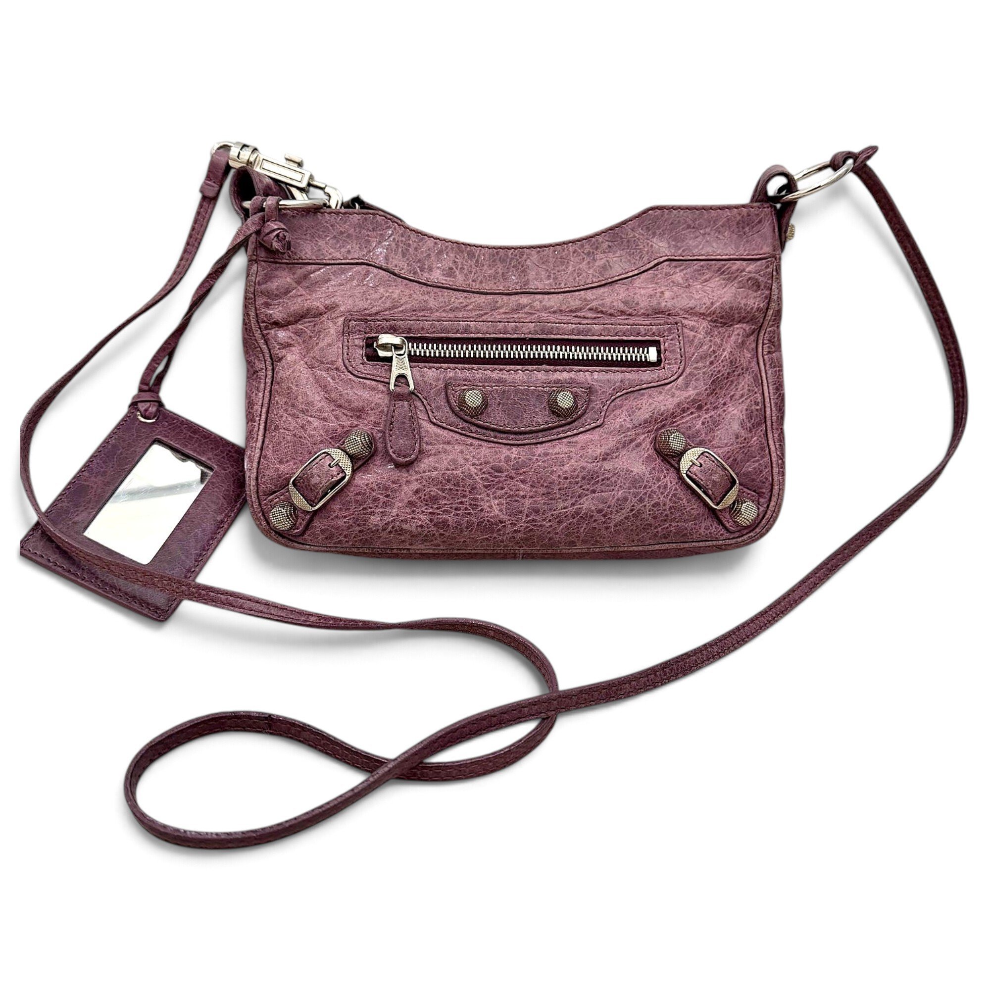 City leather crossbody bag