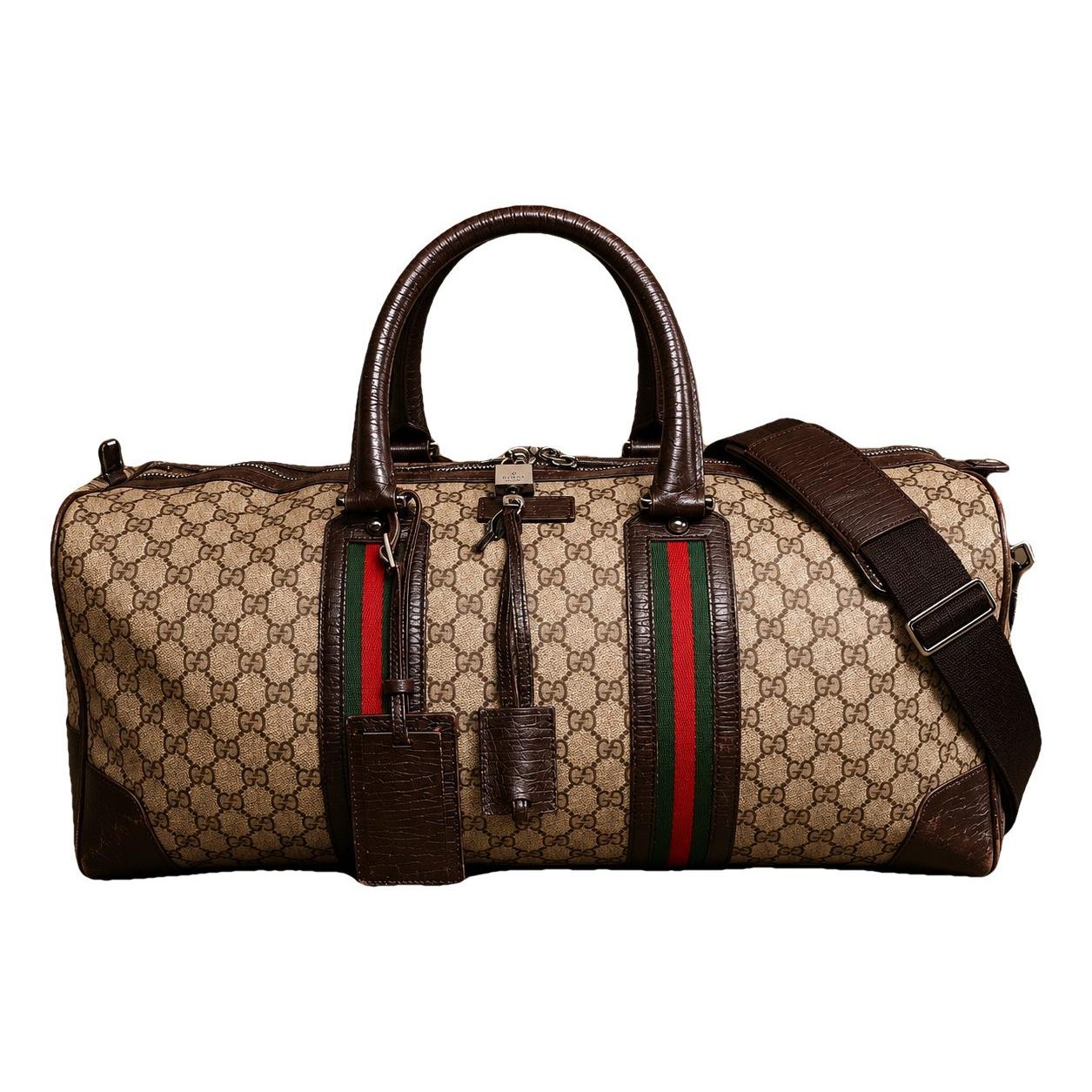 Leather travel bag