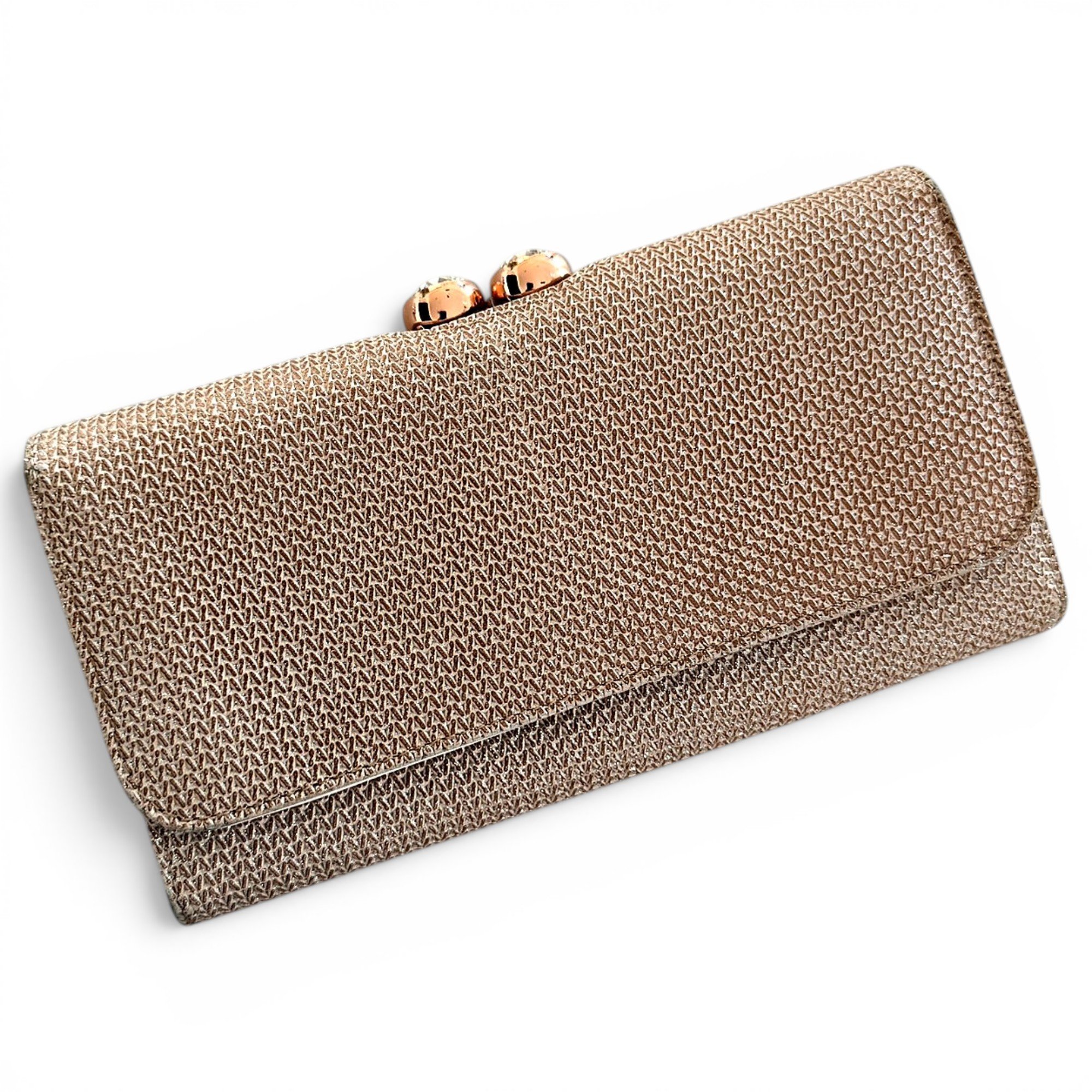 Leather clutch bag