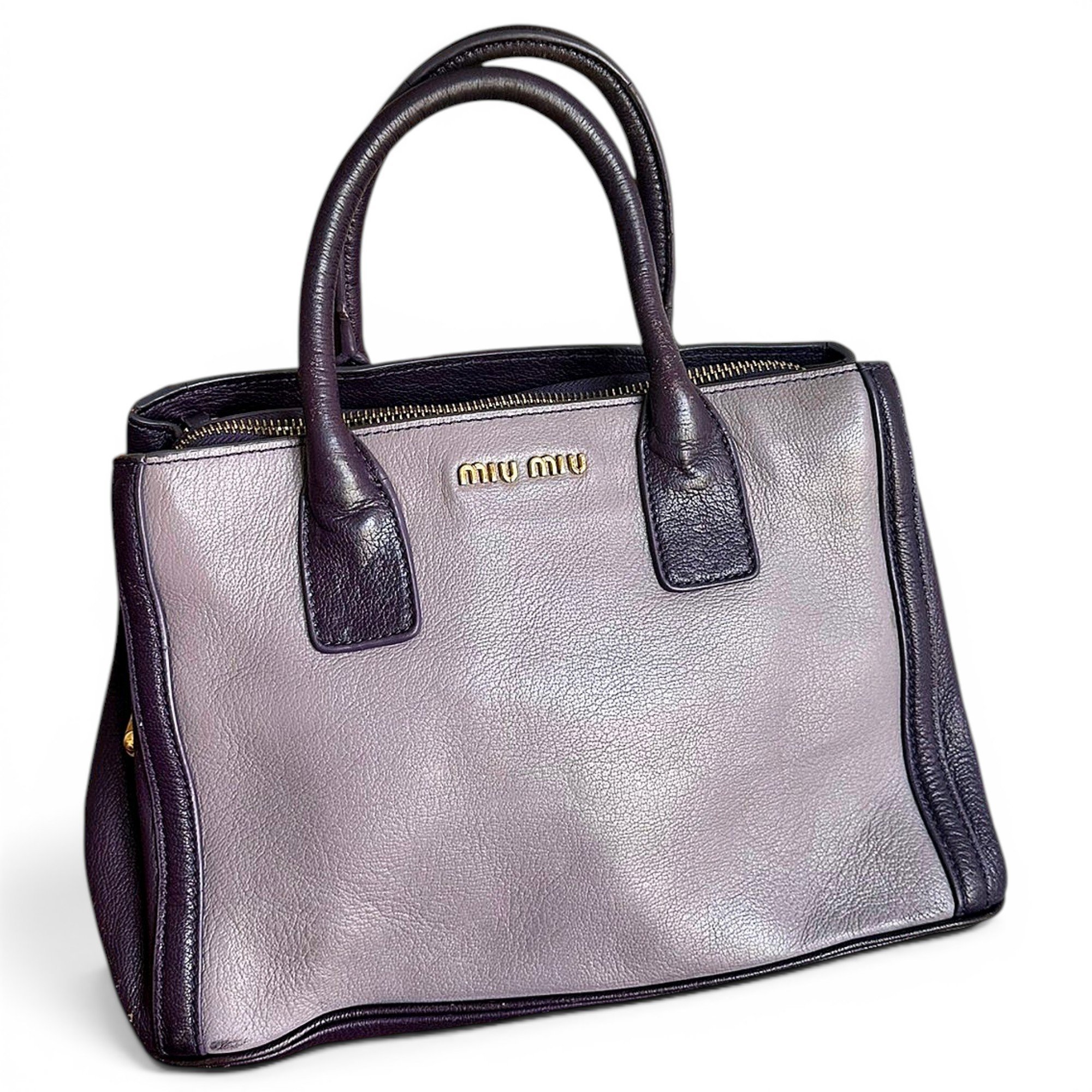Miu Wander leather handbag