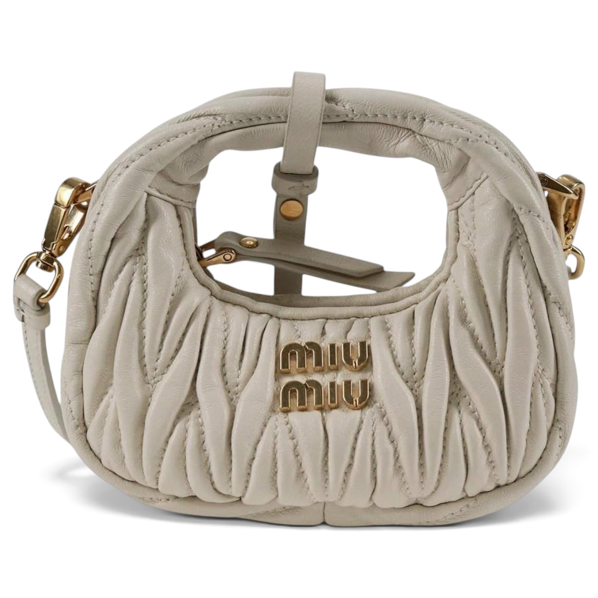 Matelassé leather handbag