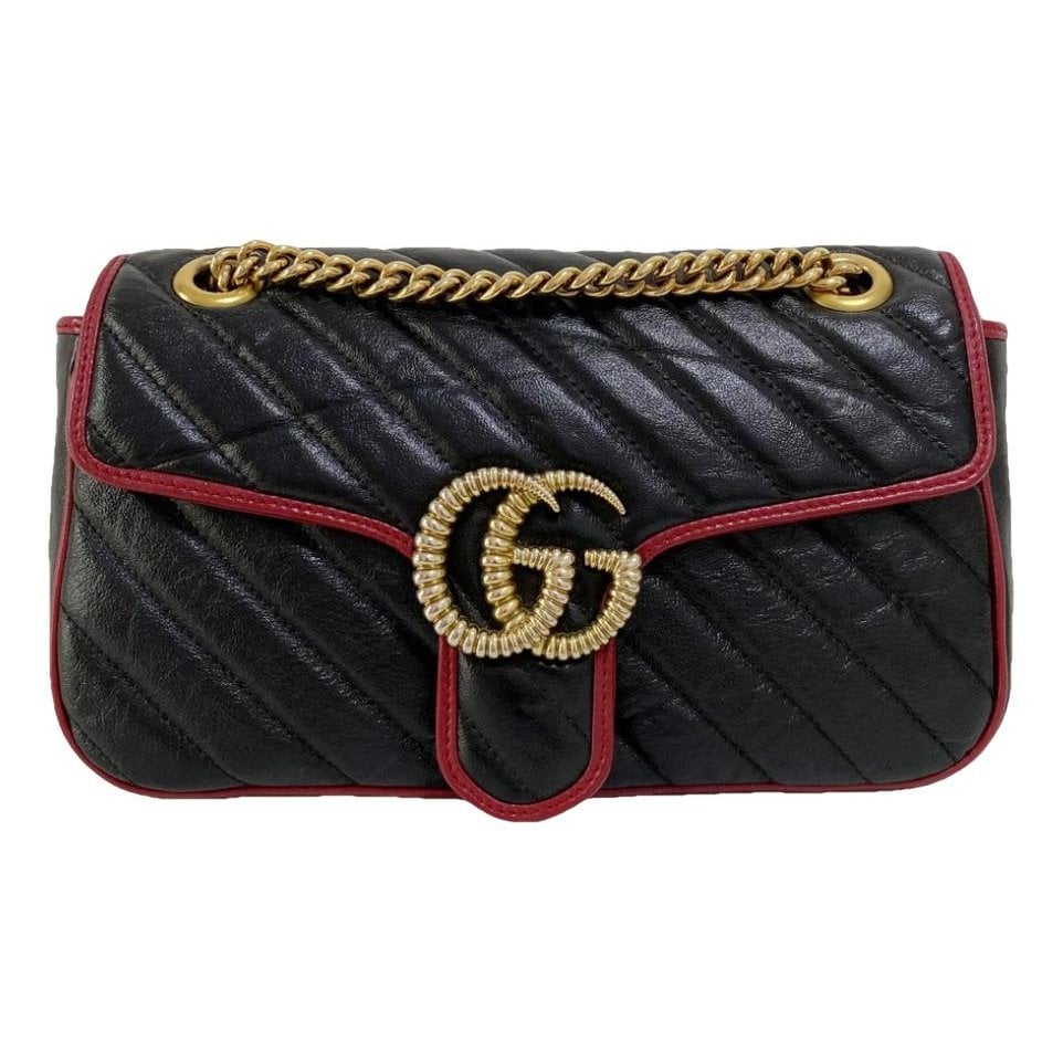 GG Marmont Flap leather crossbody bag