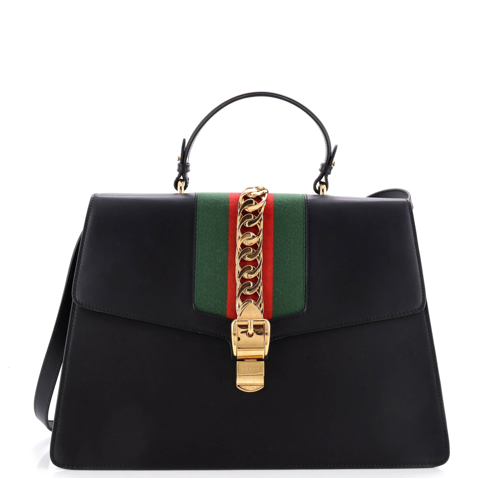 Sylvie Top Handle Bag Leather Large