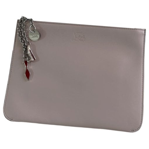 Leather clutch bag