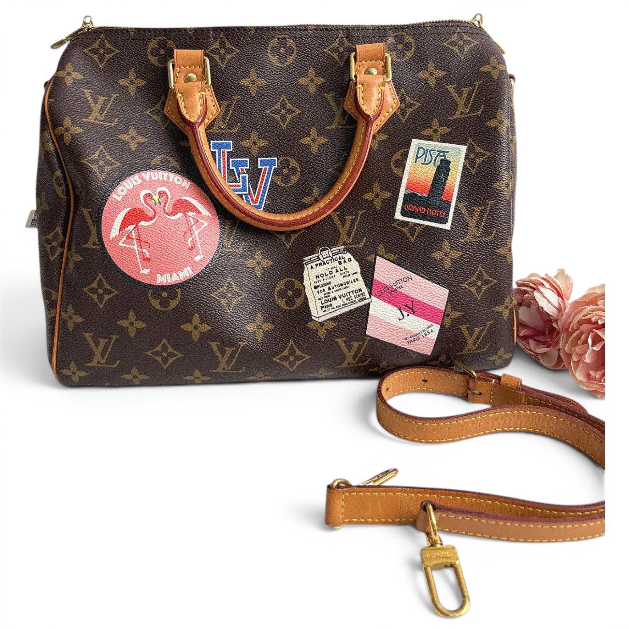 Speedy leather handbag