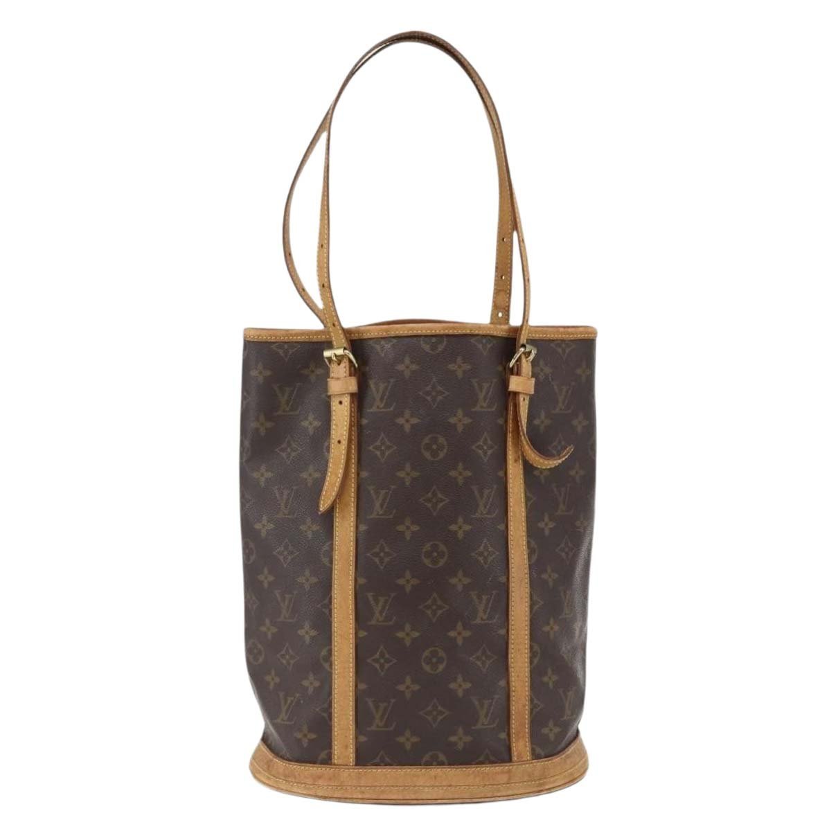 Bucket leather handbag