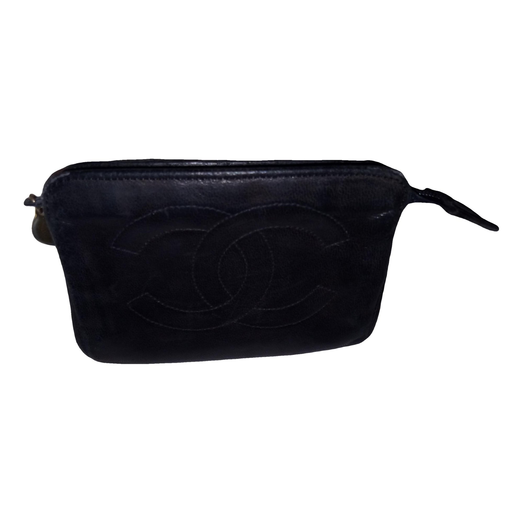 Chanel 19 leather clutch bag